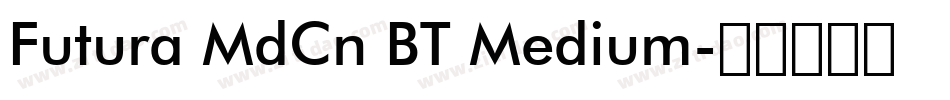 Futura MdCn BT Medium字体转换